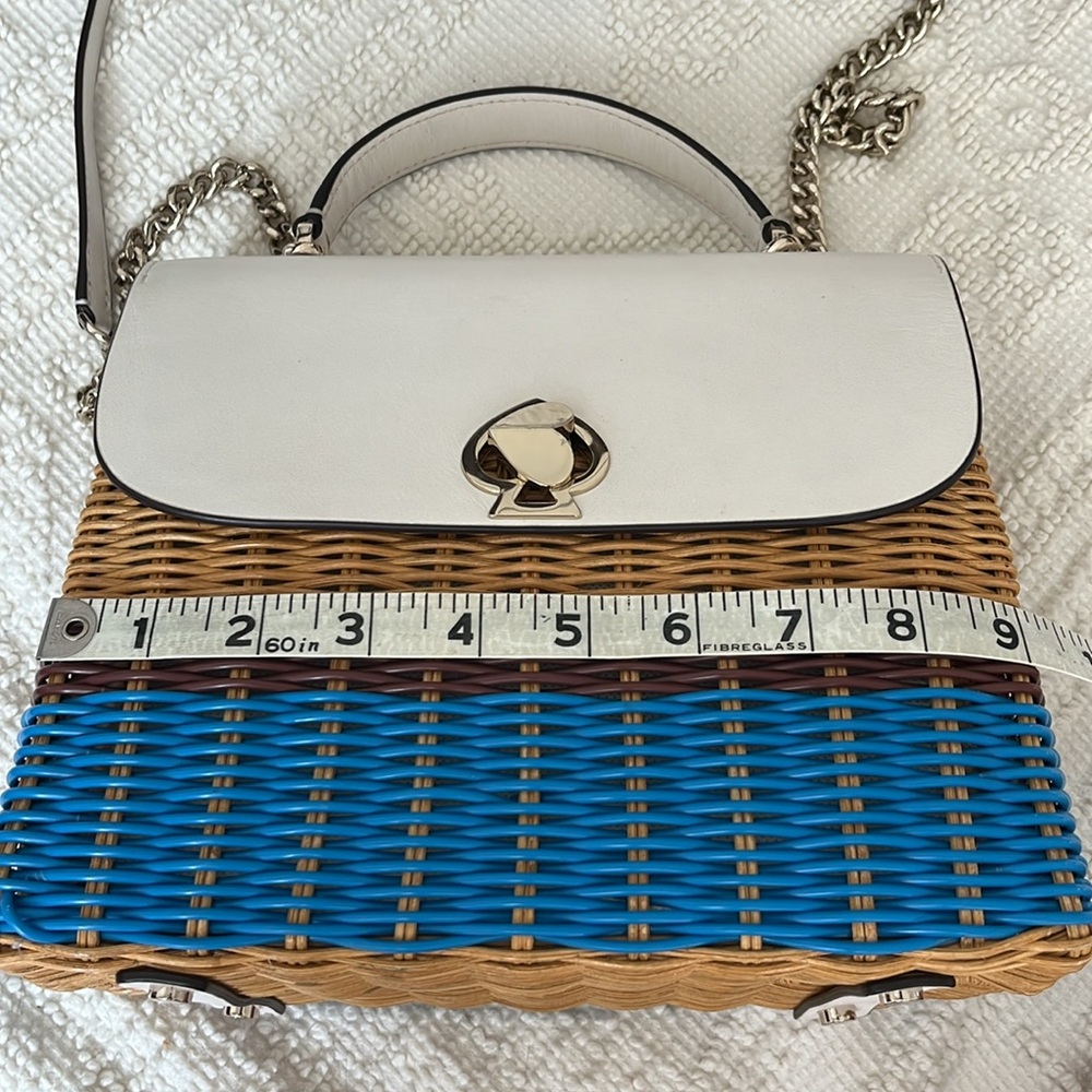 KATE SPADE Romy Wicker Medium Top-handle Bag - Picture 12 of 13